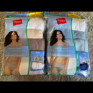 10 pair Hanes bikini panties - multi color